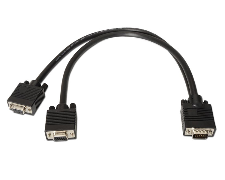 CABLE BIFURCADOR SVGA HDB15/M-2xHDB15/H NANOCABLE
