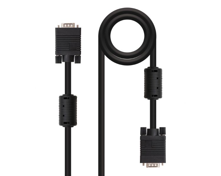 CABLE SVGA CON FERRITA MONITOR TIPO M-M 1M NANOCABLE