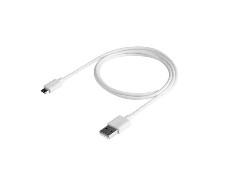 CABLE ESSENTIAL USB-A A MICROUSB 1M BLANCO XTORM