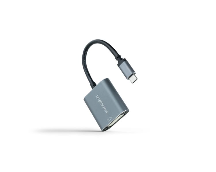 CONVERSOR USB-C A DVI-D 15 CM GRIS NANOCABLE