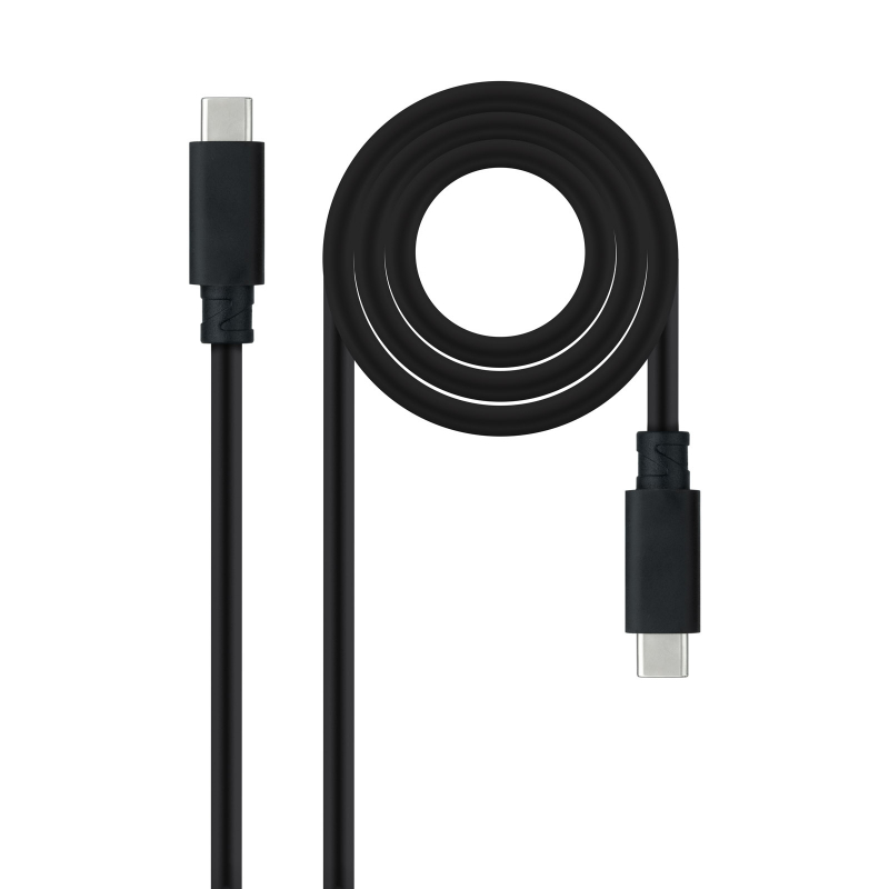 CABLE USB 3.2 GEN2 20Gbps 5A 4K/60Hz, USB-C/M USB-C/M 3 M NEGRO NANOCABLE