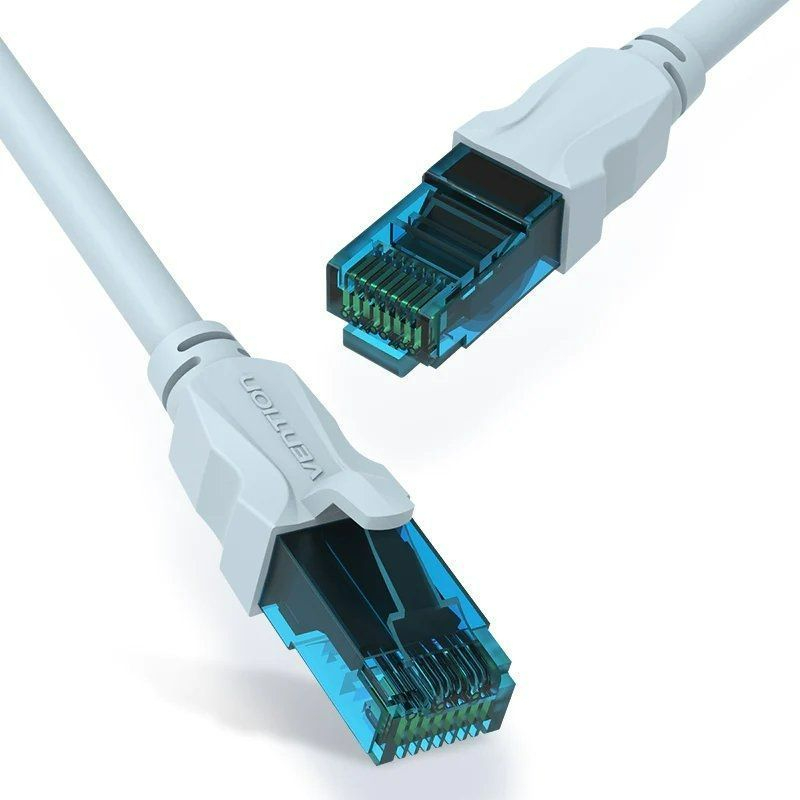 CABLE DE RED LATIGUILLO RJ45 CAT.5E UTP AWG26 1.5 M AZUL VENTION