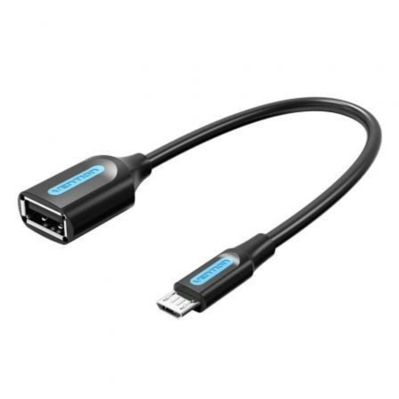CABLE USB 2.0 MICRO USB/M A USB-A/H 0.15 M NEGRO VENTION