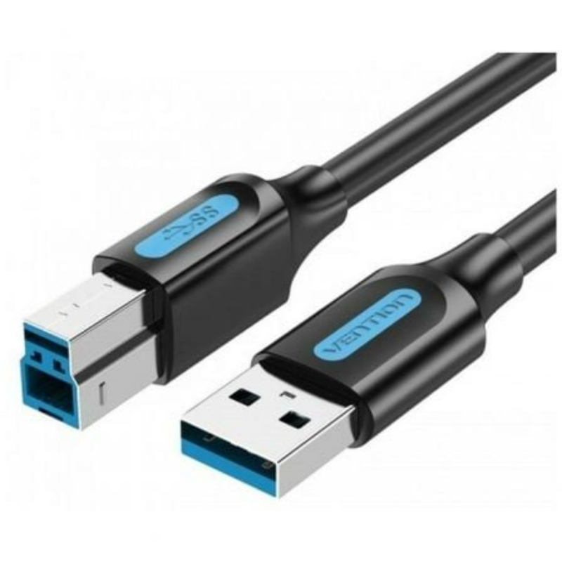 CABLE USB 3.0 TIPO-B/M A USB-A/M 2 M NEGRO VENTION