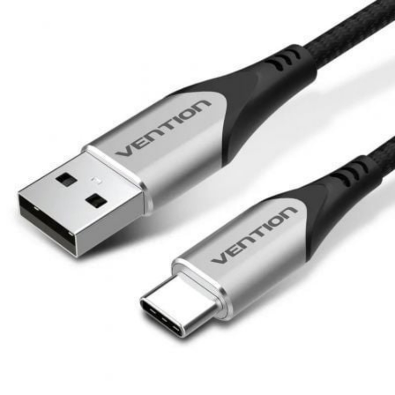 CABLE USB-A A USB-C M-M 0.5 M GRIS VENTION