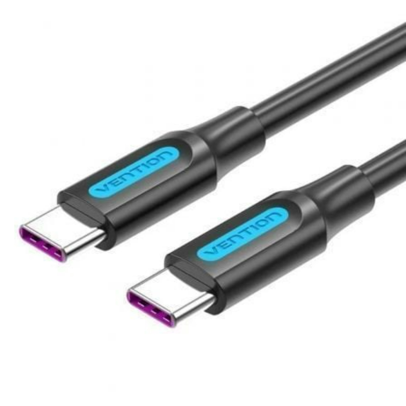 CABLE USB-C A USB-C 1.5 M NEGRO VENTION