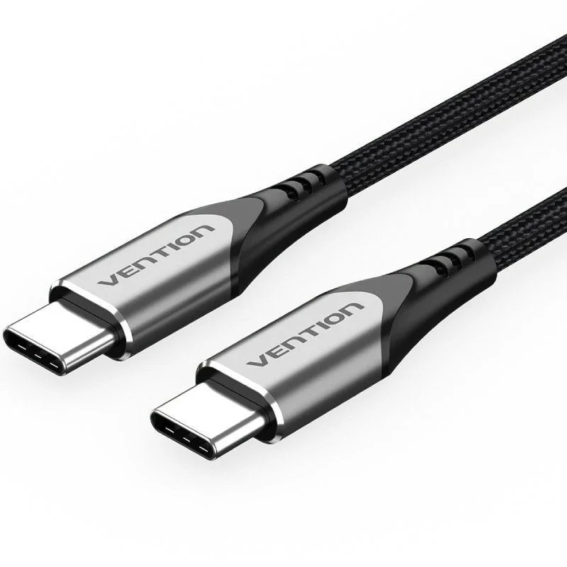 CABLE USB-C A USB-C 2.0 60W 1.5 M GRIS VENTION
