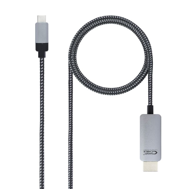 CONVERSOR USB-C A HDMI USB-C/M-HDMI/M 1.8M NANOCABLE