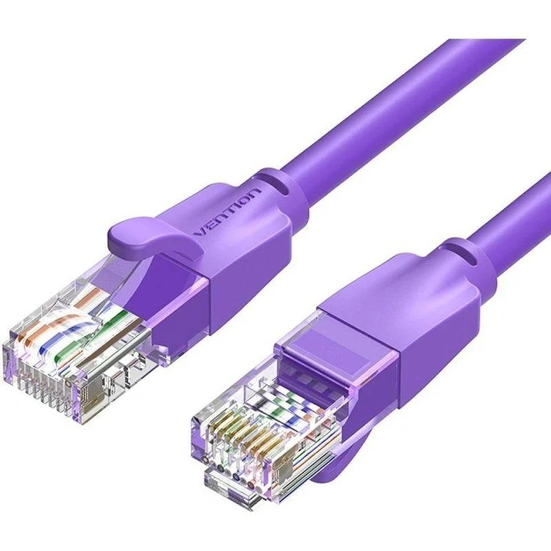 CABLE DE RED LATIGUILLO RJ45 UTP CAT6 AWG26 1 M MORADO VENTION