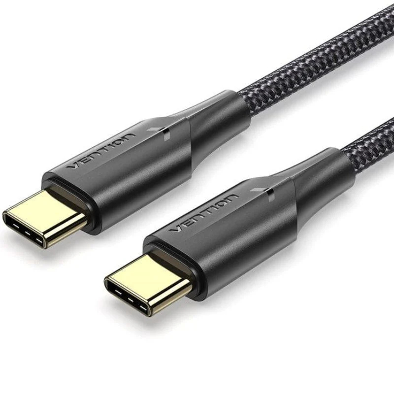 CABLE USB-C A USB-C 2.0 3A 2 M NEGRO VENTION